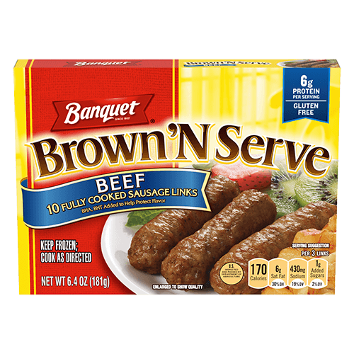Brown 'N Serve Beef Sausage Links