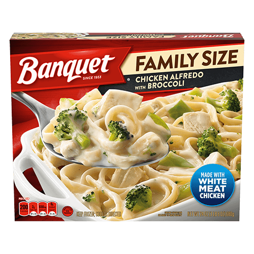 Family Size Chicken Alfredo with Broccoli and Noodles Dinner